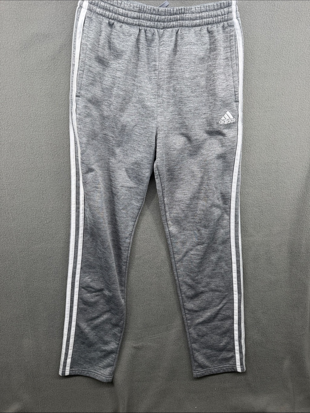 adidas Gray Kids Jogger Pants with White Side Stripes A30